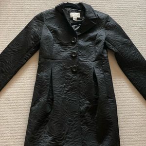 White House Black Market Black Coat | Dressy
